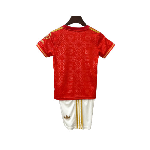 Bayern Munich 25/26 125th Edição Aniversário - Vermelha - Kit Infantil