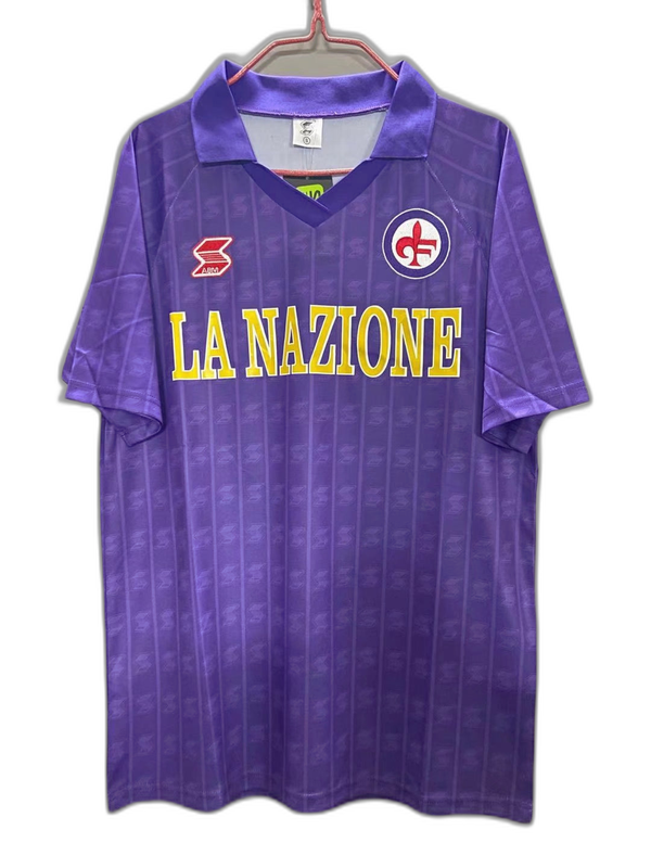 Fiorentina 89/90 I Home Camisa - Versão Retrô