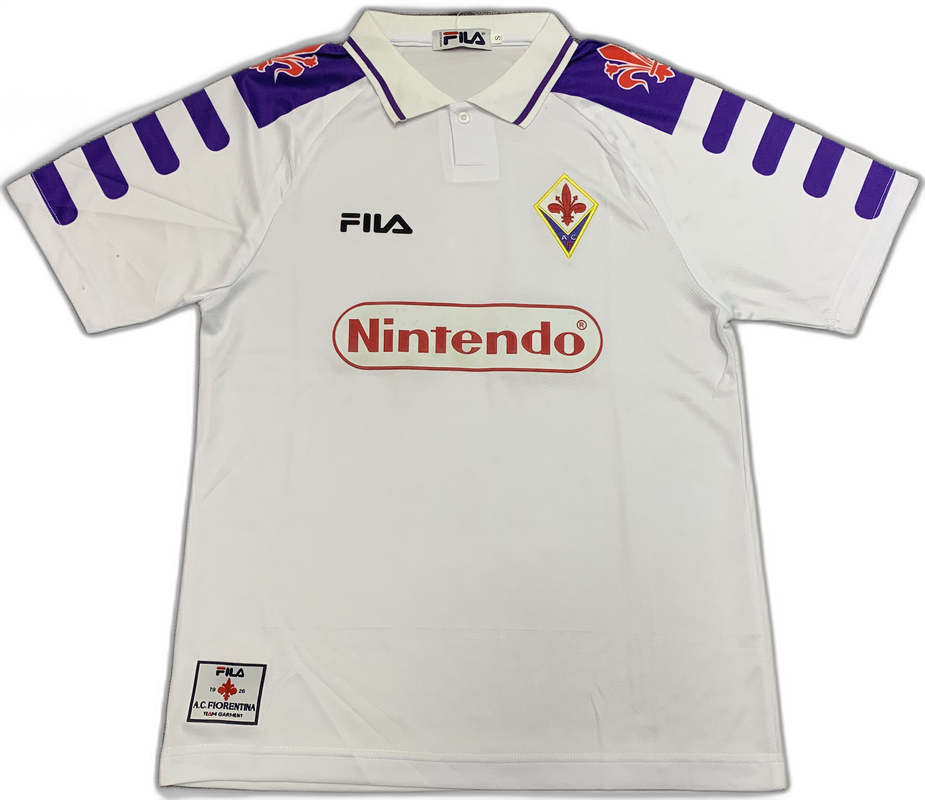Fiorentina 98/99 II Away Camisa - Versão Retrô