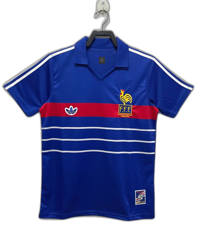 France 1984 I Home Camisa - Versão Retrô