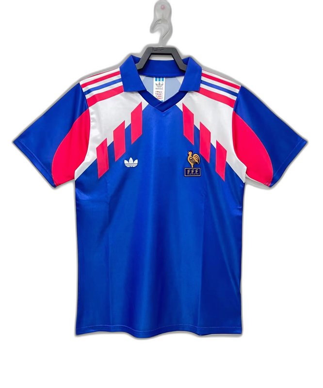 France 1990 World Cup I Home Camisa - Versão Retrô