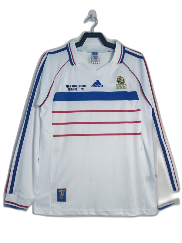 France 1998 Camisa - Manga Longa Versão Retrô