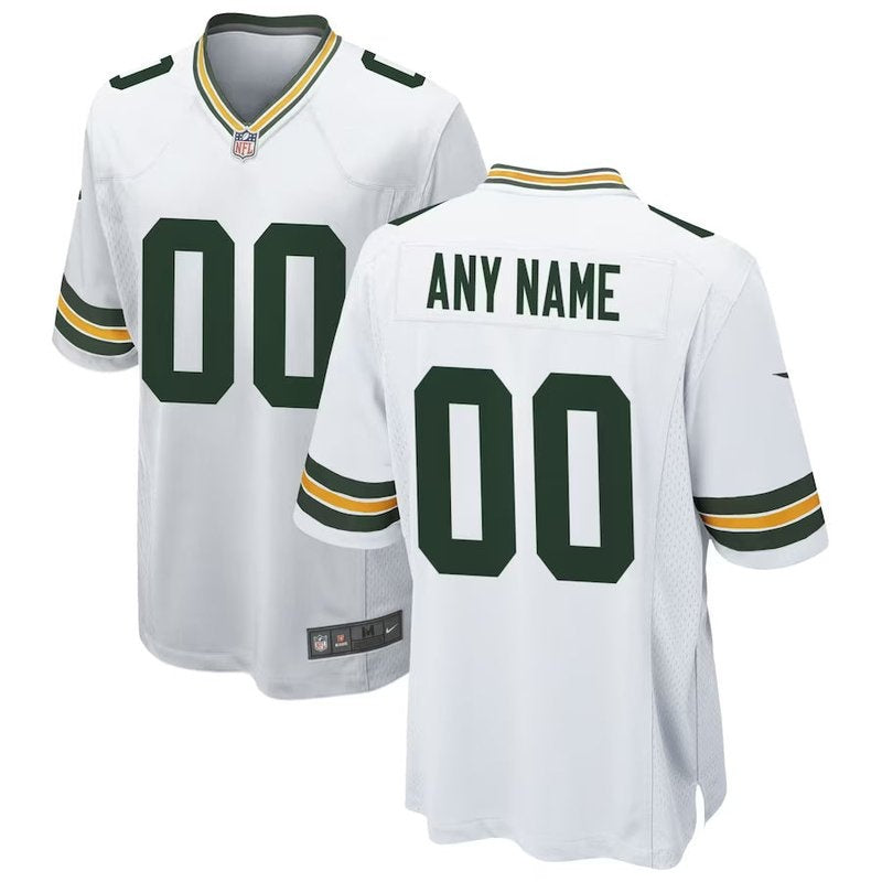 Green Bay Packers - Personalizada NFL Game Camisa - Verde - Branca