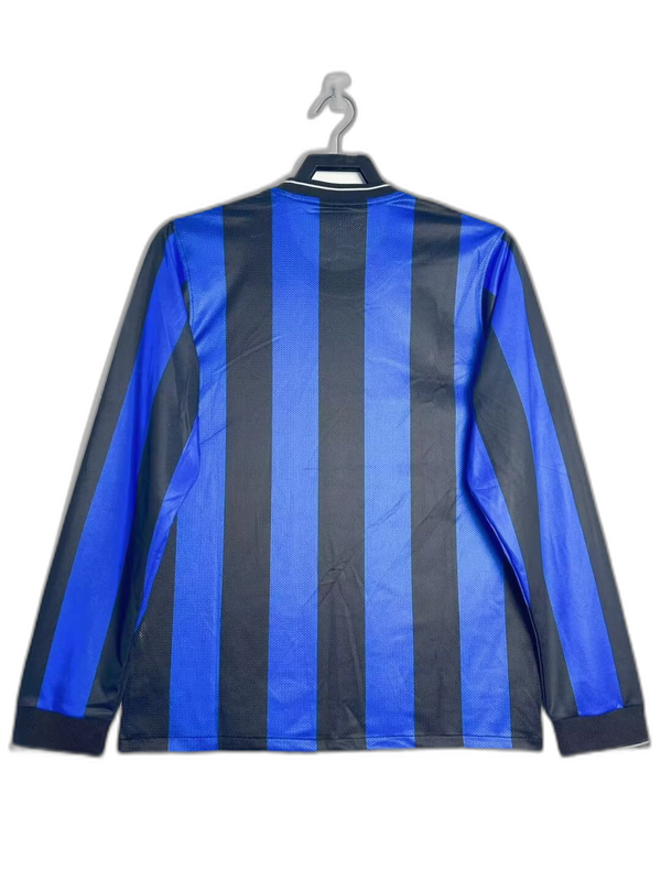 Inter Milan 2010 I Home Camisa - Manga Longa Versão Retrô