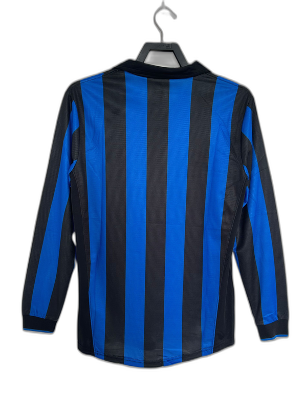 Inter Milan 98/99 I Home Camisa - Manga Longa Versão Retrô