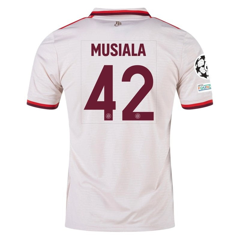 Jamal Musiala Bayern Munich 24/25 III Third UCL Camisa - Versão Torcedor