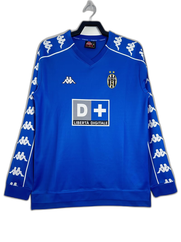 Juventus 99/00 II Away Camisa - Manga Longa Versão Retrô
