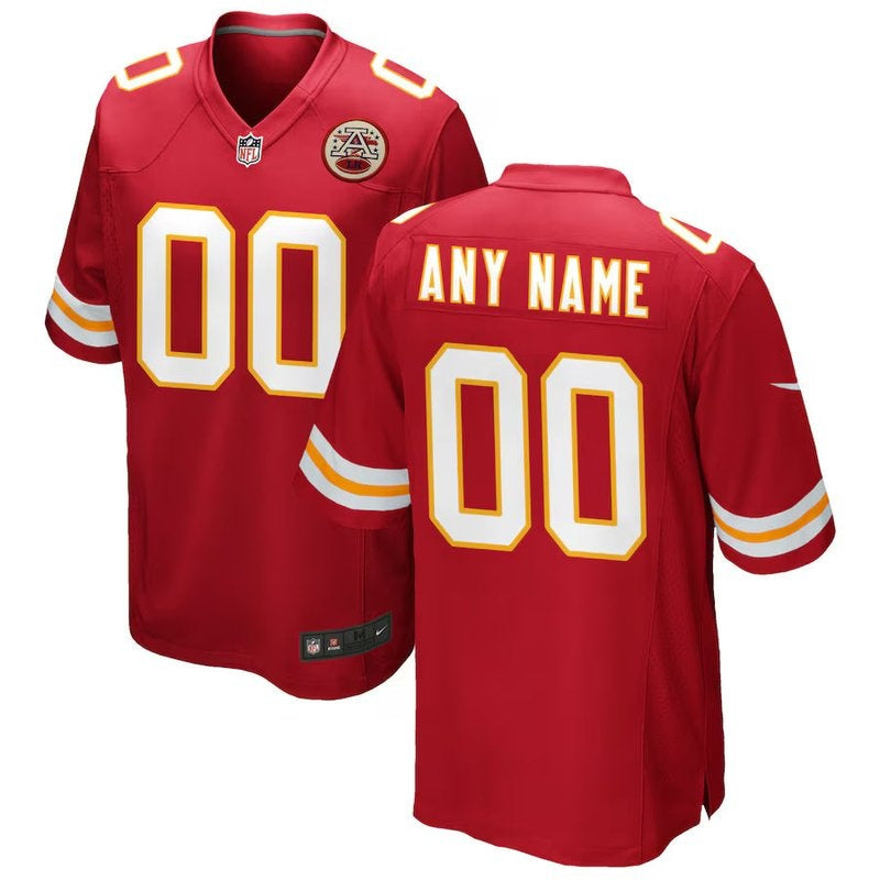 Kansas City Chiefs - Personalizada NFL Game Camisa - Vermelha