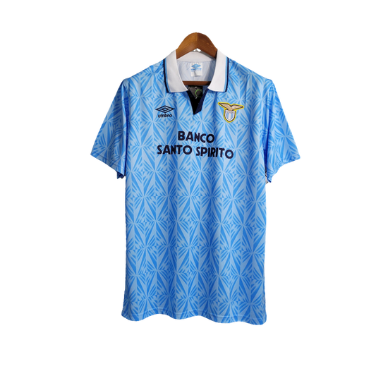Lazio 1991 I Home Camisa - Versão Retrô