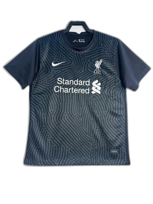 Liverpool 20/21 Goleiro Preta Camisa - Versão Retrô