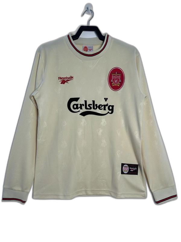 Liverpool 96/97 II Away Camisa - Manga Longa Versão Retrô