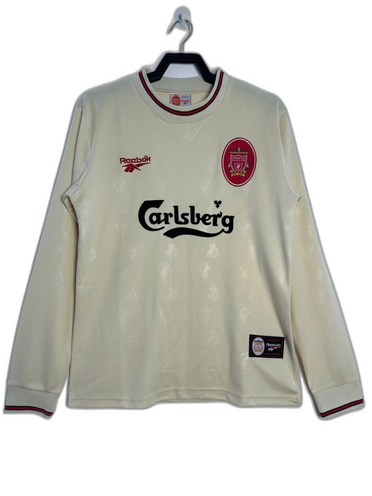 Liverpool 96/97 II Away Camisa - Manga Longa Versão Retrô