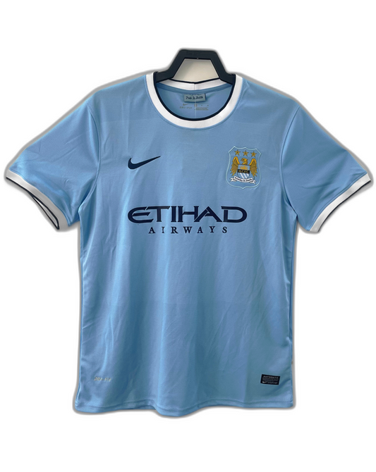 Manchester City 13/14 I Home Camisa - Versão Retrô