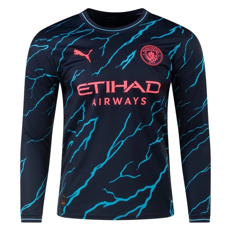 Manchester City 23/24 III Third Camisa - Manga Longa