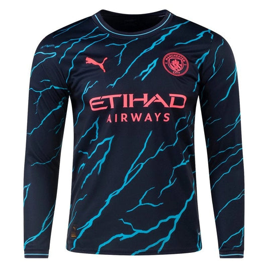 Manchester City 23/24 III Third Camisa - Manga Longa