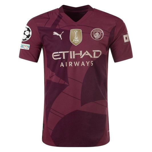 Manchester City 24/25 III Third UCL Camisa - Versão Jogador