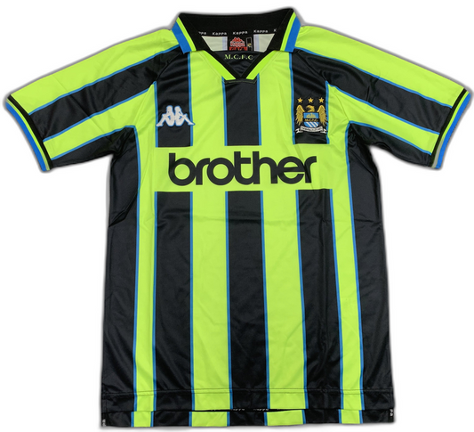 Manchester City 98/99 II Away Camisa - Versão Retrô