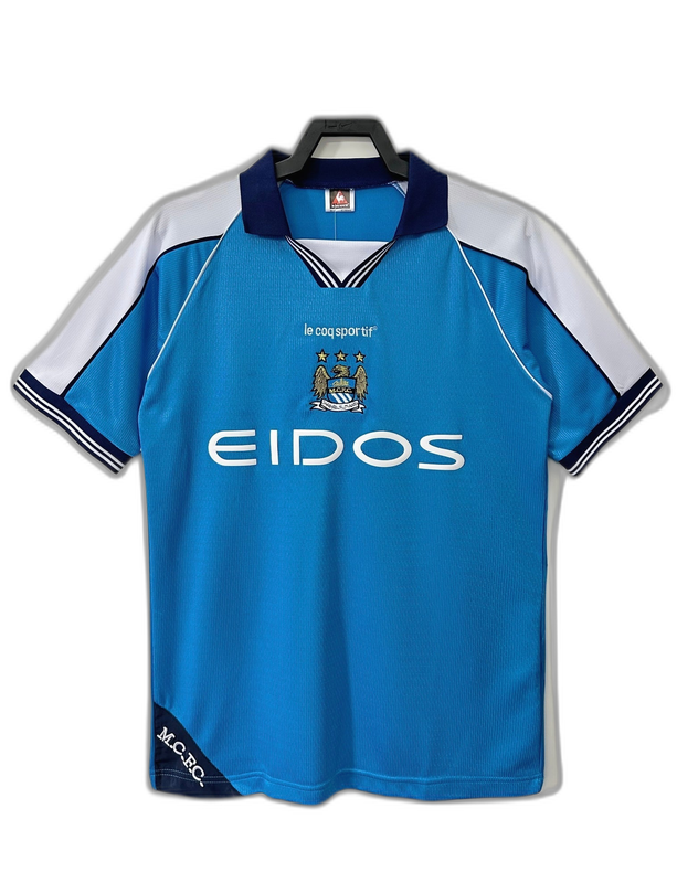 Manchester City 99/01 I Home Camisa - Versão Retrô