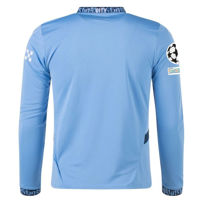 Manchester City UCL 24/25 I Home Camisa - Manga Longa