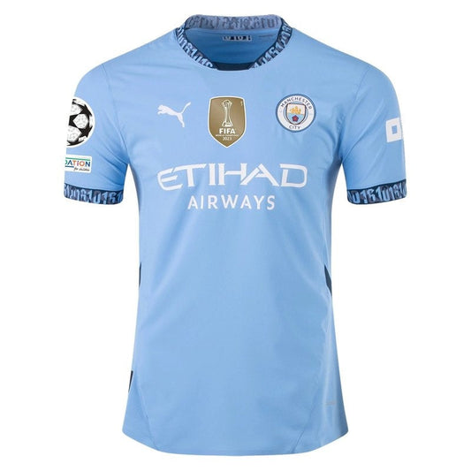 Manchester City UCL 24/25 I Home Camisa - Versão Jogador