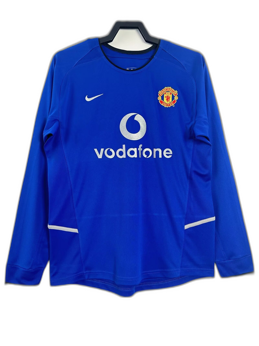 Manchester United 02/03 III Third Camisa - Manga Longa Versão Retrô