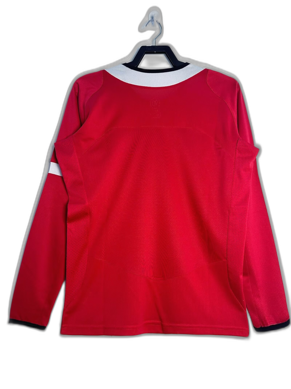 Manchester United 05/06 I Home Camisa - Manga Longa Versão Retrô