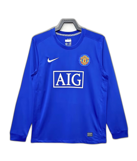Manchester United 08/09 III Third Camisa - Manga Longa Versão Retrô
