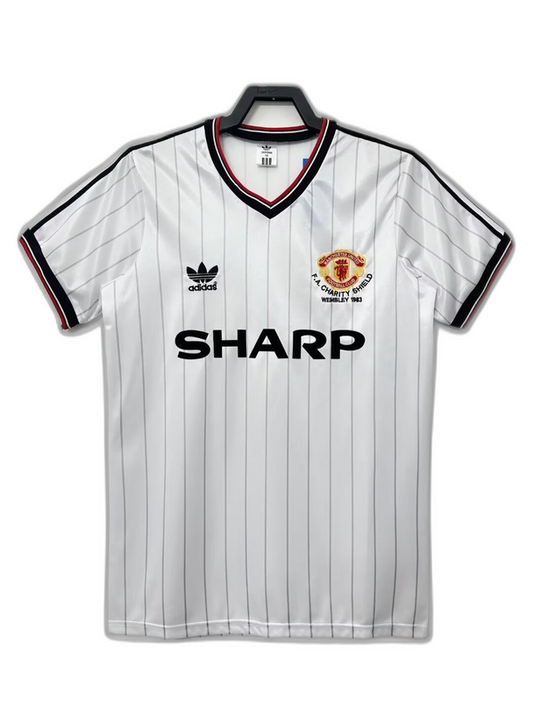 Manchester United 1983 II Away Camisa - Versão Retrô