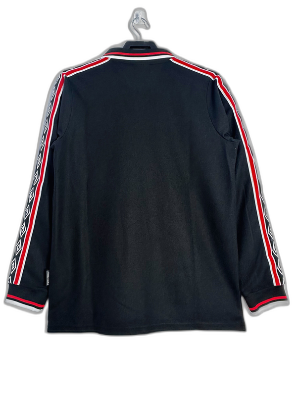 Manchester United 1998 Goleiro Preta Camisa - Versão Retrô