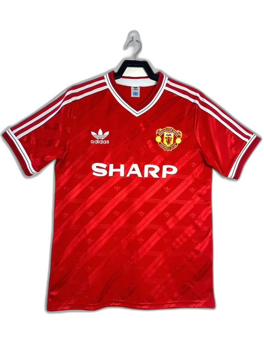 Manchester United 86/88 I Home Camisa - Versão Retrô