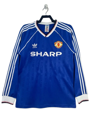 Manchester United 88/90 II Away Jersey - Long Sleeve Retro Version
