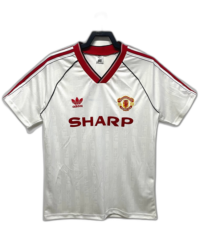 Manchester United 88/90 II Away Camisa - Versão Retrô