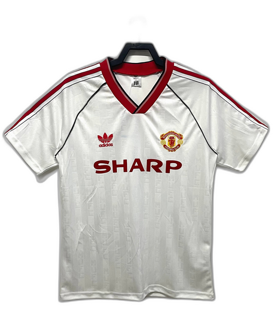 Manchester United 88/90 II Away Camisa - Versão Retrô