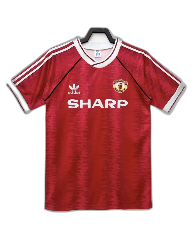 Manchester United 90/92 I Home Camisa - Versão Retrô