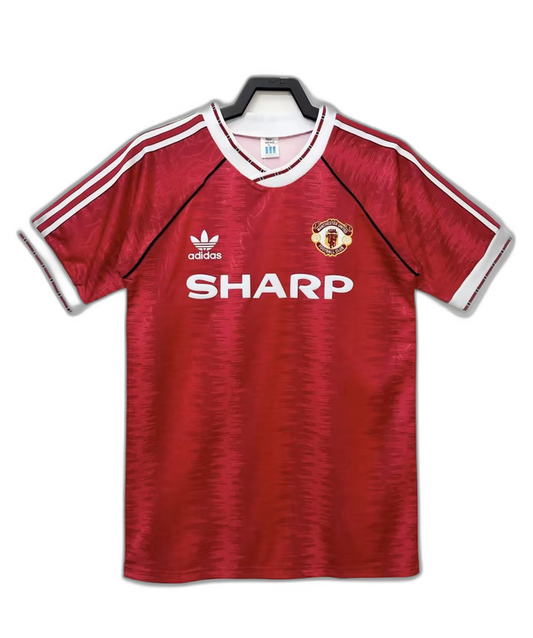 Manchester United 90/92 I Home Camisa - Versão Retrô