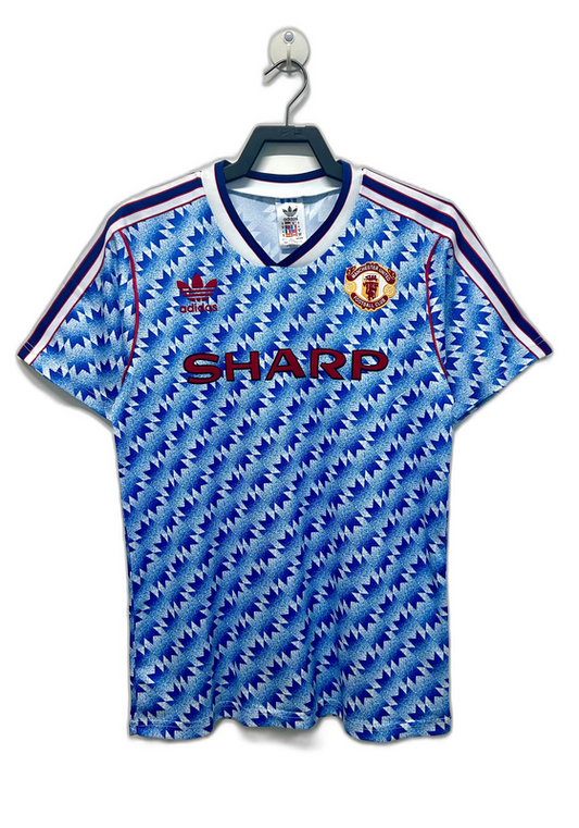 Manchester United 90/92 II Away Camisa - Versão Retrô