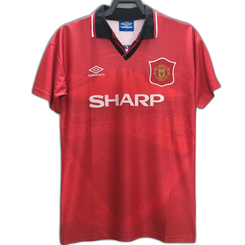 Manchester United 94/96 I Home Camisa - Versão Retrô