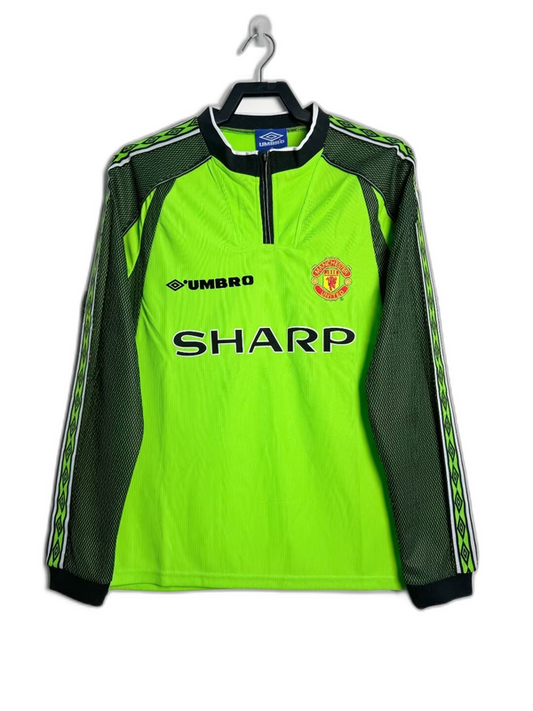Manchester United 98/99 Camisa de Goleiro - Manga Longa Versão Retrô