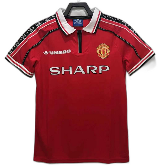 Manchester United 98/99 I Home Camisa - Versão Retrô