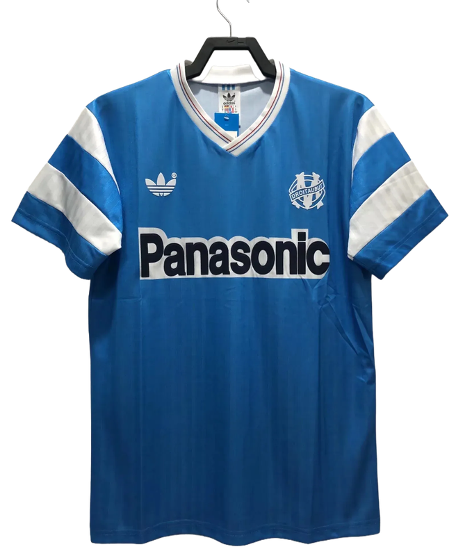 Marseille 1990 Azul Edição Camisa - Versão Retrô
