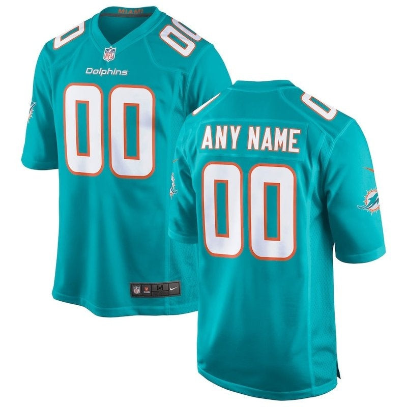 Miami Dolphins - Aqua Personalizada NFL Game Camisa