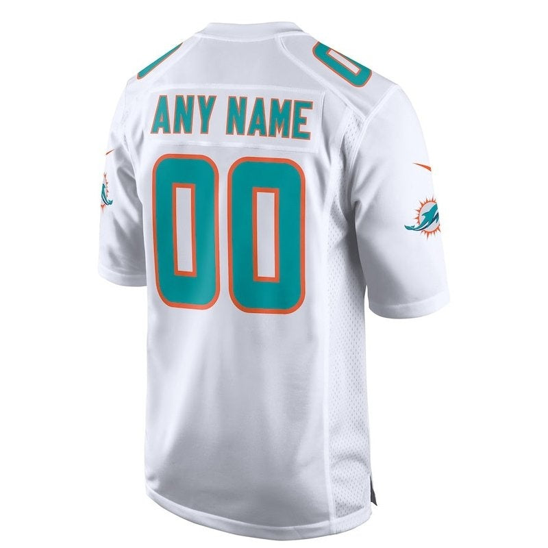Miami Dolphins - Personalizada NFL Game Camisa - Branca