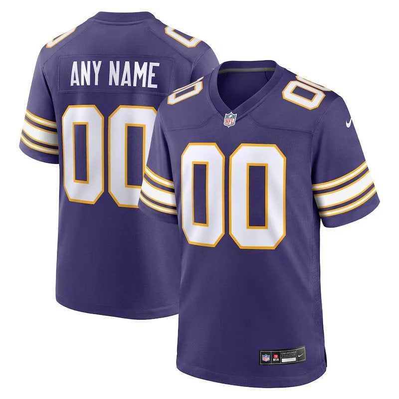 Minnesota Vikings - Classic Personalizada NFL Game Camisa - Roxa