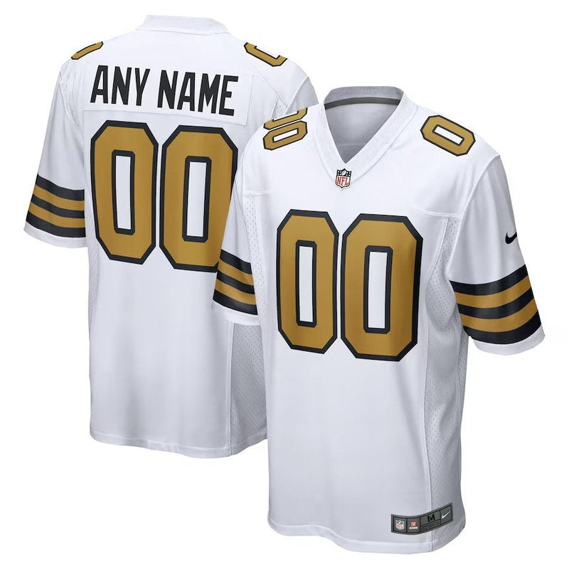 New Orleans Saints - Alternate Personalizada NFL Game Camisa - Branca