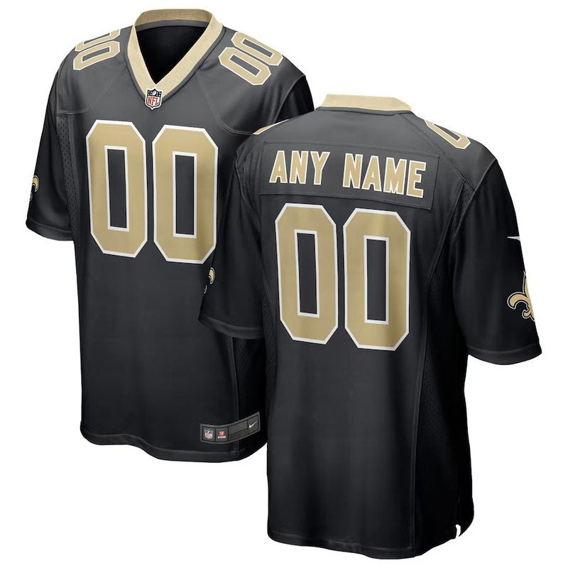 New Orleans Saints - Personalizada NFL Game Camisa - Preta
