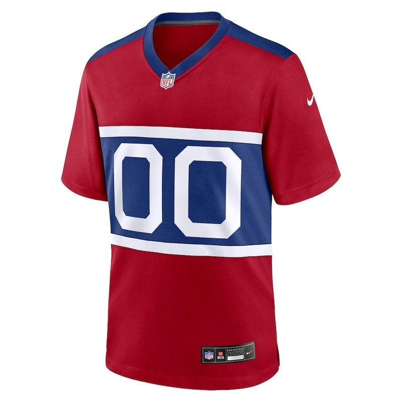 New York Giants - Century Alternate Personalizada NFL Game Camisa - Vermelha