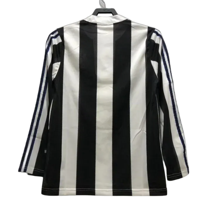 Newcastle United 95/97 I Home Camisa - Manga Longa Versão Retrô