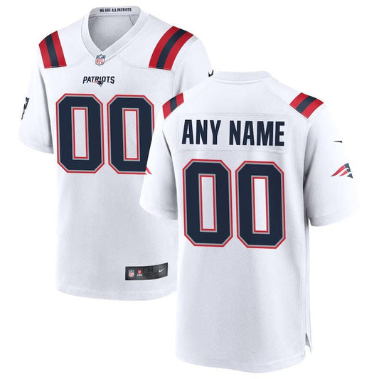 Patriots - Personalizada NFL Game Camisa - Branca