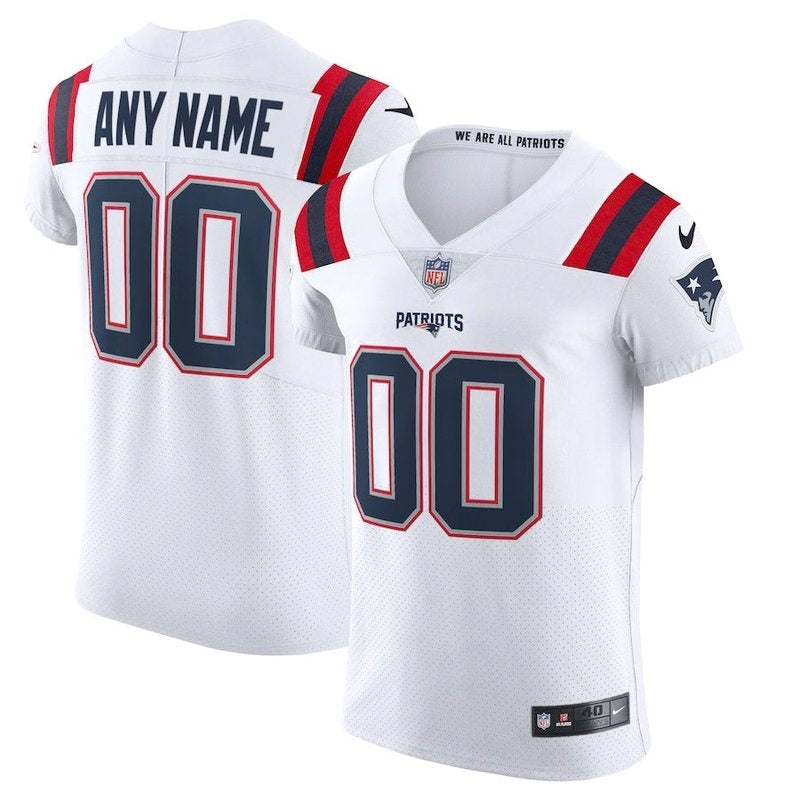 Patriots - Personalizada NFL Camisa - Branca