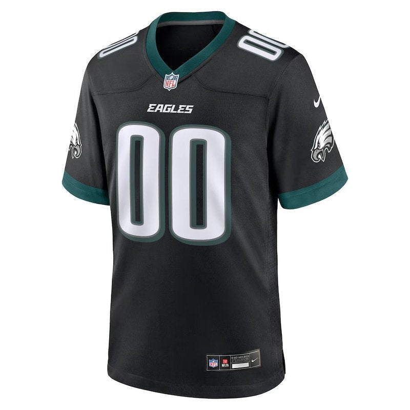 Philadelphia Eagles - Alternate Personalizada NFL Game Camisa - Preta